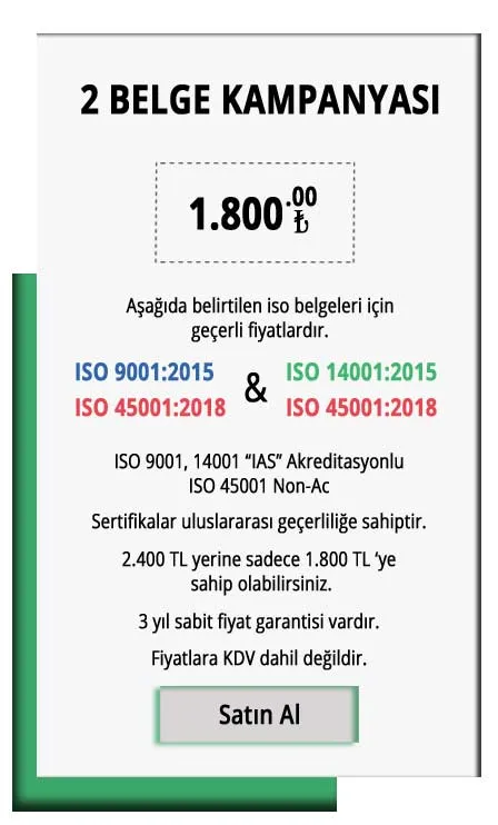 9001,45001-Belge-Kampanyası