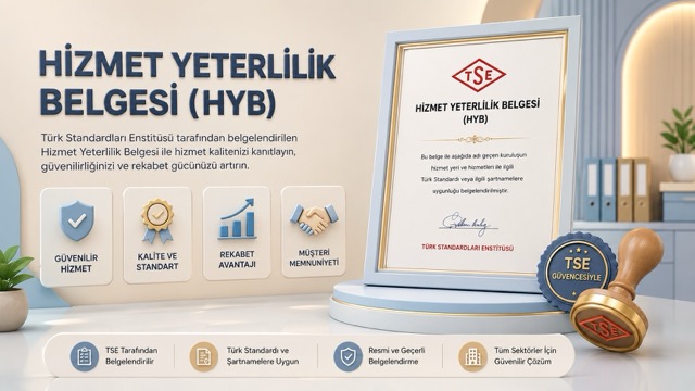 TSE HYB Hizmet Yeterlilik Belgesi Danışmanlığı